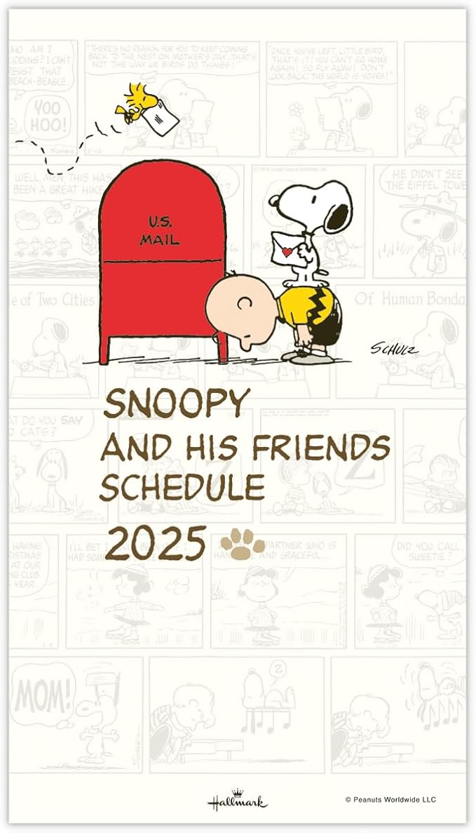 Nippon Hallmark Snoopy 2025 Slim Monthly Peanuts 834-999 (Begins October 2024)