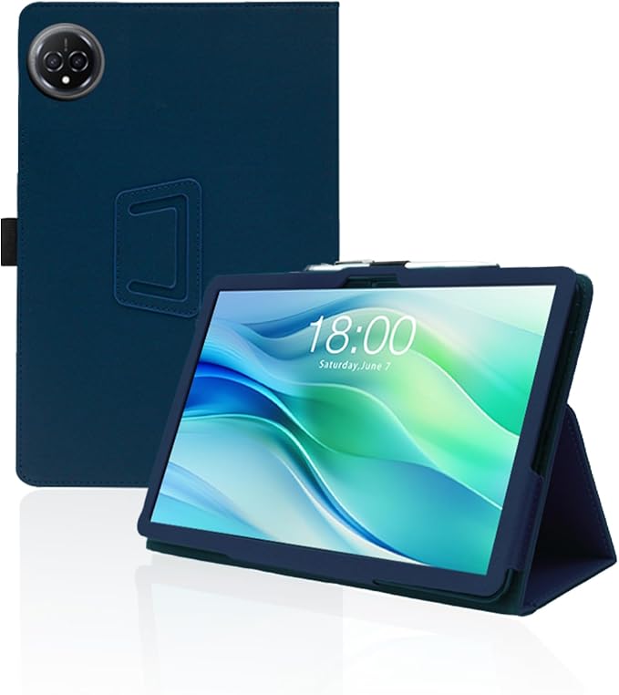 for FEONAL D126 11 Inch Android 14 Tablet CaseFolding Stand Protective Cover with Pencil Holder and Wrist StrapFull Protection Premium PU Scratch Resistant(Black)