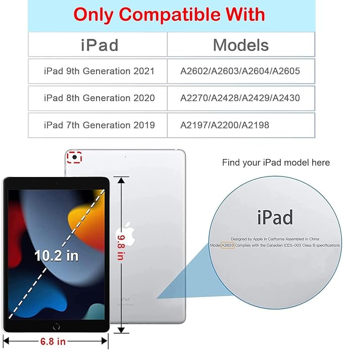 Compatible for ipad 9th Generation CaseDesign for 8th 7th Generation ipad case 10.2Present for Father Mother Daught Son FriendsAngryDo Not Touch My Pad