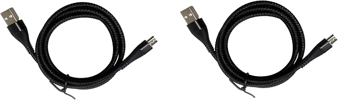 Compatible for Consumer Cellular Postpaid ZTE Avid 579 2X 3.3ft/1m Black Mirco USB Charging Data Cable (Mirco USB)