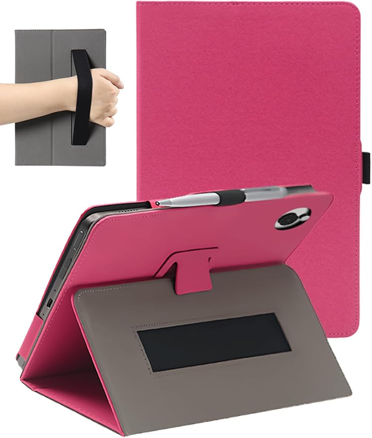 Case for Wacom MovinkPad 11 Tablet 11 Inch (Black) | PU Leather Folding Cover with Pen Holder and Wrist Strap Business Travel Portable