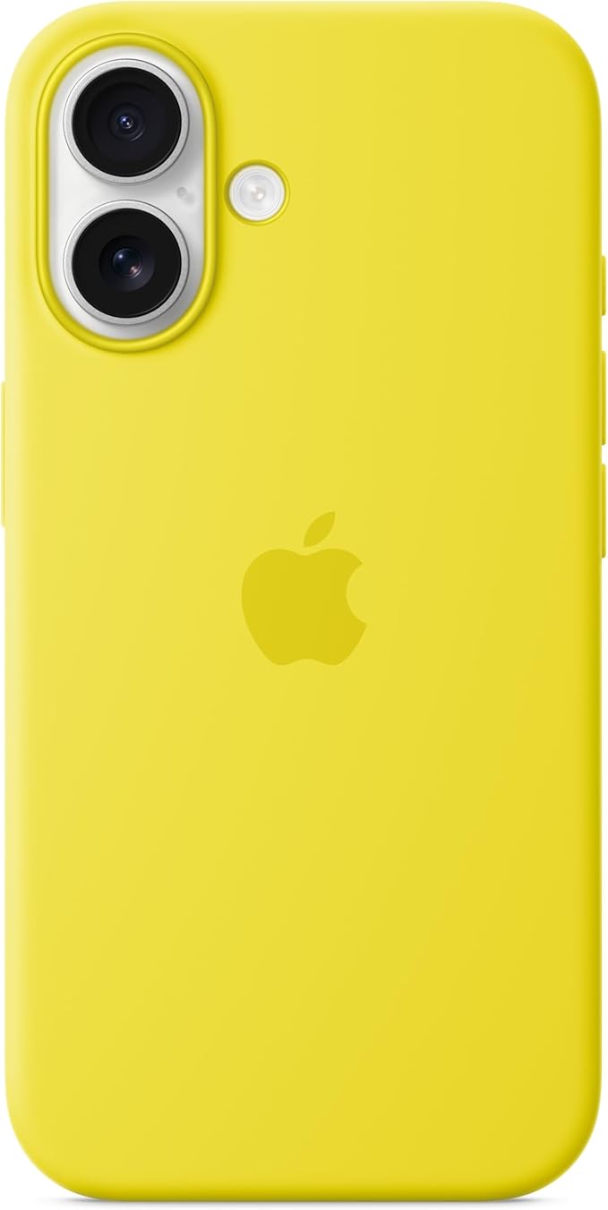 Apple iPhone 16 Silicone Case with MagSafe and Camera Control: Lightweight Phone Case, Wireless Charging Compatible, Smooth Matte Finish; Star Fruit