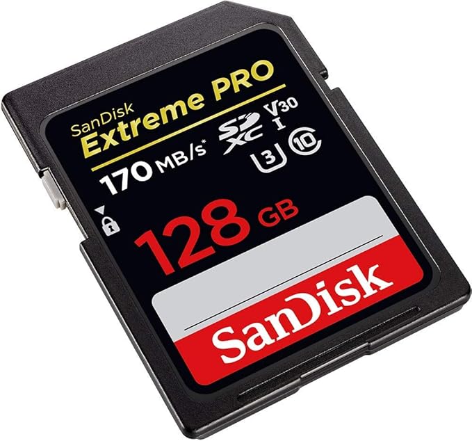 SanDisk 128GB SDXC Extreme Pro Memory Card Bundle Works with Olympus OM-D E-M10 Mark II, Pen E-PL9 Mirrorless Camera 4K V30 (SDSDXXY-128G-GN4IN) Plus (1) Everything But Stromboli TM Combo Card Reader