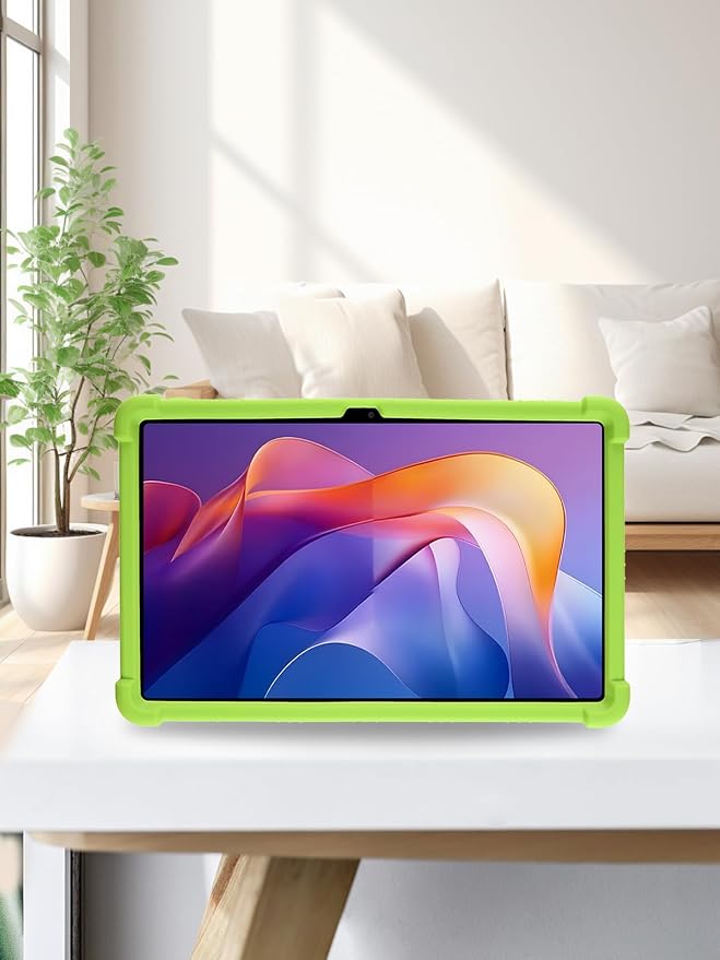 for Xiaomi Redmi Pad 2 Tablet 11 inch Tablet CaseBOVUGAC Soft Silicone Adjustable Stand Shockproof Kids Friendly for Redmi Pad 2 11 Tablet(Black)