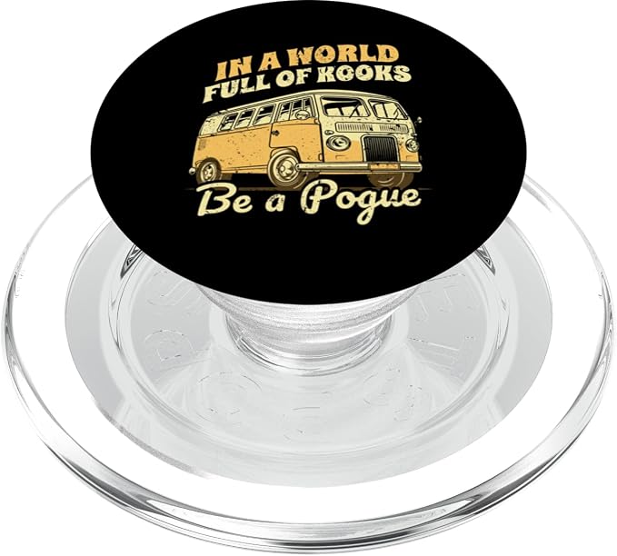 In A World Full Of Kooks Be A Pogue Retro Vintage Funny PopSockets PopGrip for MagSafe