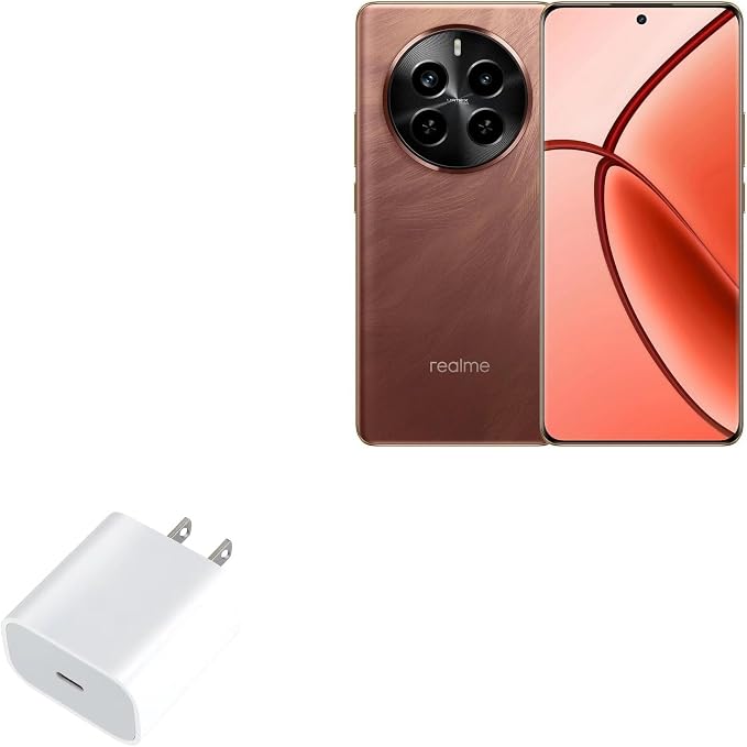 BoxWave Charger Compatible with Realme P1 Pro - PD GAN miniCube (30W) 30W Tiny PD GAN Type-C Wall Charger - Winter White