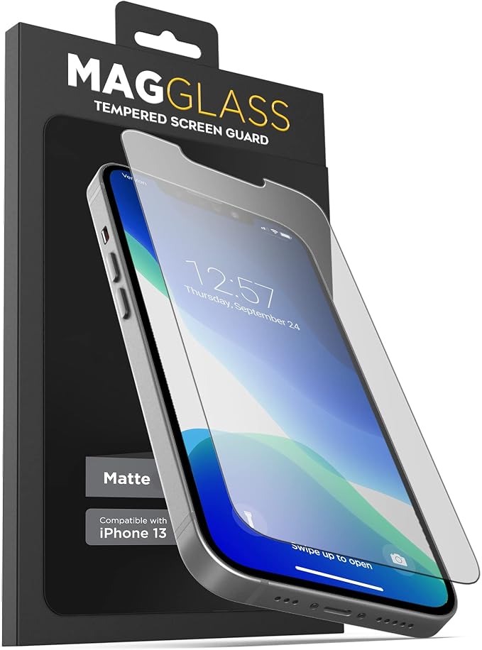 magglass Matte Screen Protector Designed for iPhone 13 Mini Tempered Glass - Anti Glare Fingerprint/Smudge Resistant Finish (Case Compatible)