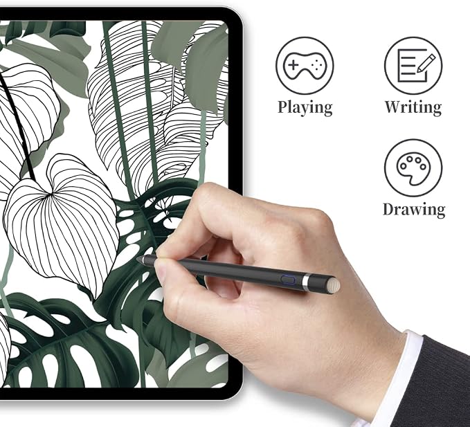 Active Stylus Pen for Touch ScreensDual Pen Tips for iOS &amp Android Drawing &amp WritingHigh Precise Digital Pencil for Apple iPhone 16/15/14/13/12/11/X/8iPad Air/Pro/MiniPhone/Tablet/Sam-sung