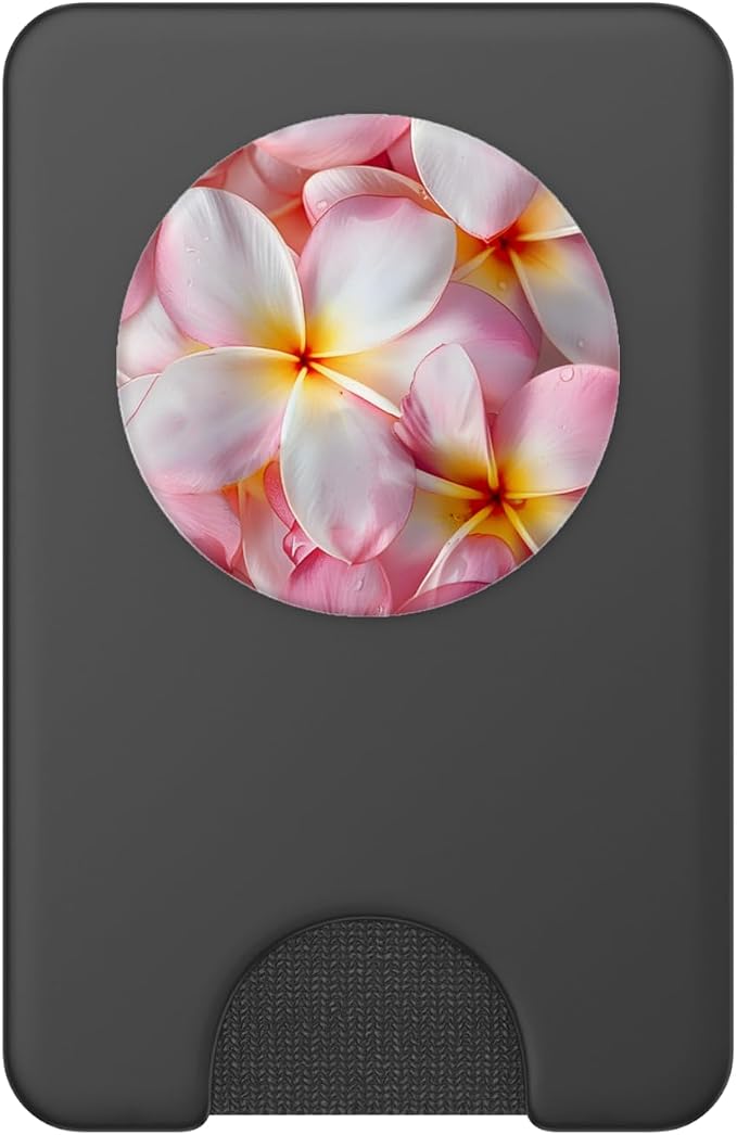 Plumeria Flowers Garden &amp Hawaii PopSockets Adhesive PopGrip
