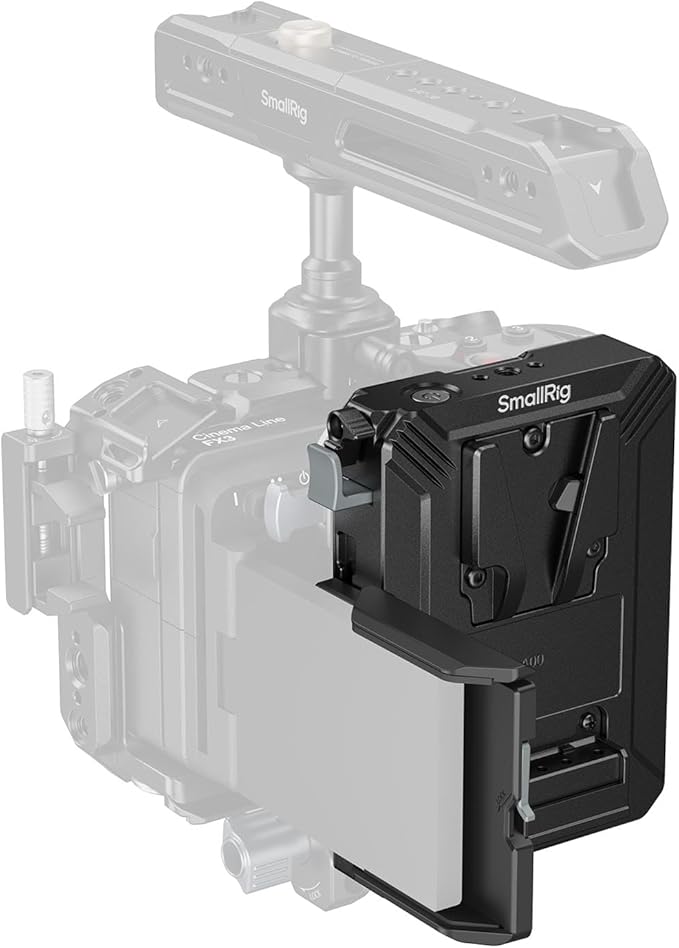 SMALLRIG V Mount Battery Plate with LCD Screen Protector, D-Tap & USB-C Supply, Compact Camera Video Rig for Mirrorless/DSLR, for NEEWER V Mount Battery PS099E