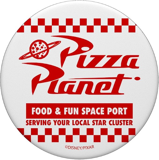 Disney Pixar Toy Story Pizza Planet Space Port Logo PopSockets Adhesive PopGrip
