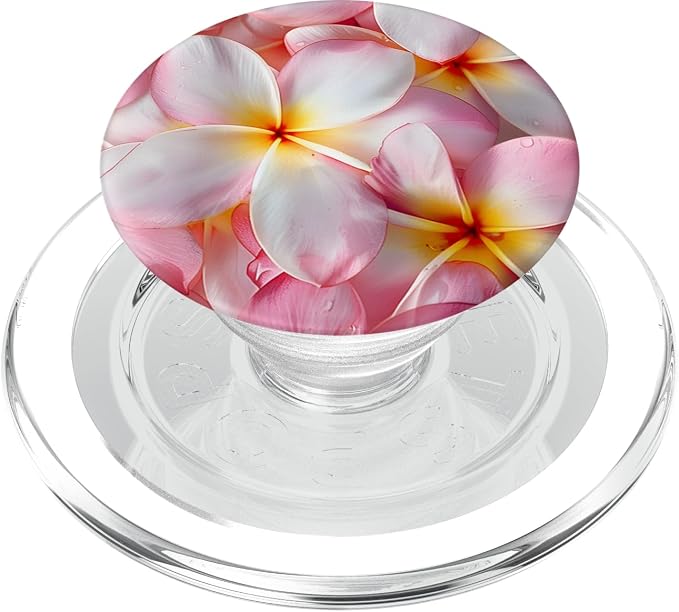 Plumeria Flowers Garden &amp Hawaii PopSockets Adhesive PopGrip
