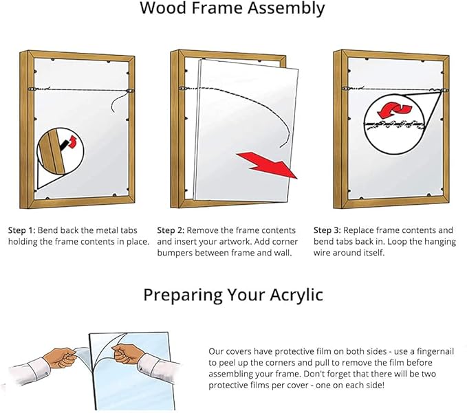 Frame It Easy 33 x 35 Merlot Wood Frame (Derby)