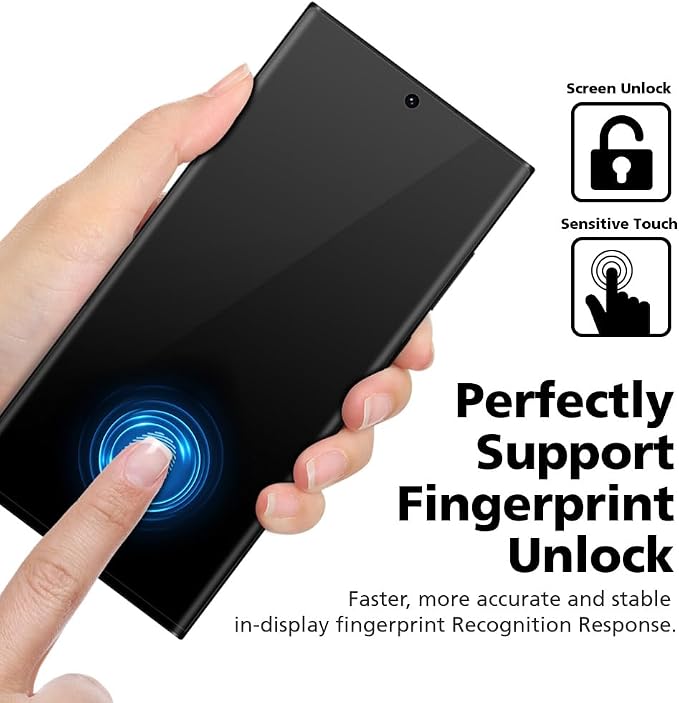 [3 Pack] For Samsung Galaxy Note 20 3 Pack Anti-Glare Matte Screen Protector [Support Fingerprint Unlock] Anti-Fingerprint Full Coverage Bubble-Free Easy Installation with Alignment