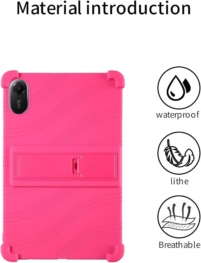 for Xiaomi Redmi Pad 2 Tablet 11 inch Tablet CaseBOVUGAC Soft Silicone Adjustable Stand Shockproof Kids Friendly for Redmi Pad 2 11 Tablet(Black)