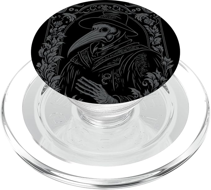 Plague Doctor Occult Gothic Pest Steampunk Black Death PopSockets Adhesive PopGrip