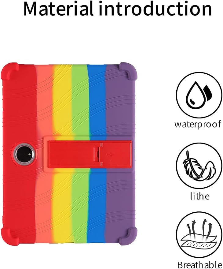 for OnePlus PAD 2 2024 Tablet CaseSoft Silicone Adjustable Stand Shockproof Kids Friendly for OnePlus PAD 2 12.1 (Black)