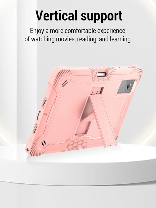 for Lenovo Idea Tab Plus/Tab K12（12.1 Inch） Android Tablet Protective caseShockproof Lightweight Silicone Protective Cover with StandChild-Friendly ProtectionEasy to Clean DesignBlack