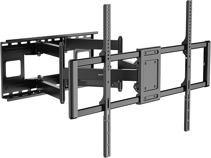 Mount-It! Heavy Duty XXL Full Motion TV Wall Mount for Extra Large TVs, max VESA 900x600, Holds up to 264lb, Swivel Tilt Extension Adjustable TV Mount for 60" 65" 75" 80" 85" 90" 98" 100" 115" 120 in