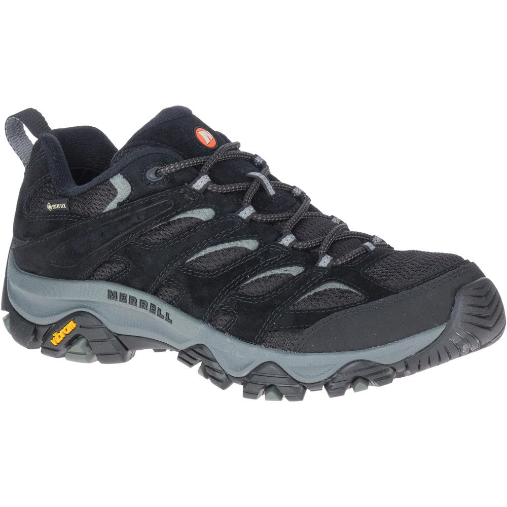 Merrell Men's Moab 3 GTX Hiking Shoes, Grey Black, 8
