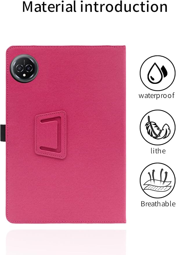for FEONAL D126 11 Inch Android 14 Tablet CaseFolding Stand Protective Cover with Pencil Holder and Wrist StrapFull Protection Premium PU Scratch Resistant(Black)
