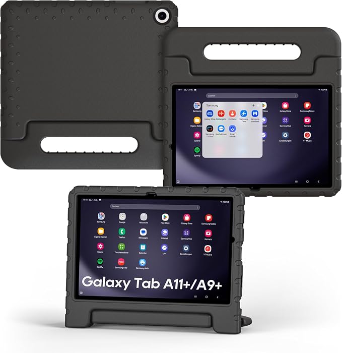 Kids Case for Samsung Galaxy Tab A11+/A9+ Plus 11 Inch 2025/2023 Tablet | Foldable handle highly durable odorless and easy to install suitable for children's learning and play.