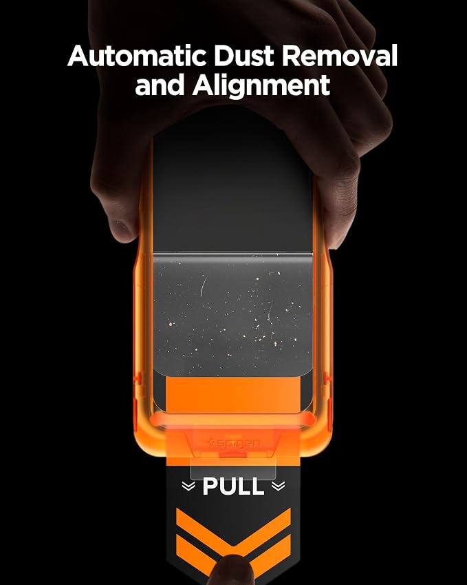 Spigen AlignMaster S Screen Protector for iPhone 17 | 9H+ tempered glass Scratch resistance auto-align tray Lab-tested 100% clarity Original touch Case-friendly