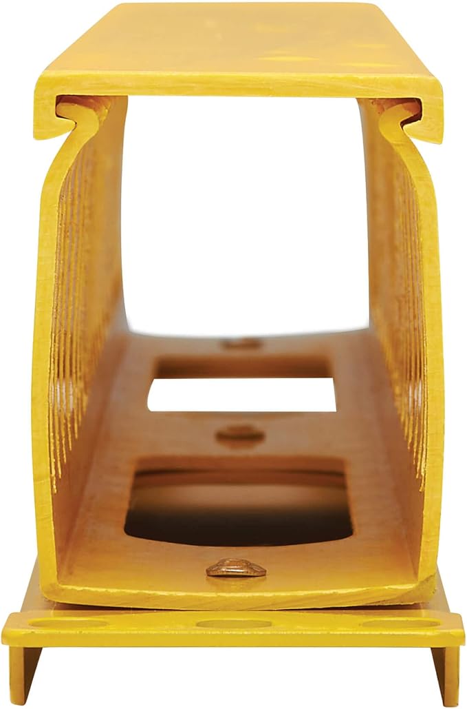 Tripp Lite Horizontal Server Rack Enclosure Cable Manager, Finger Duct with Cover, High-Visibility Yellow Steel, 1U Rack-Mount, Standard 19-Inch, 5-Year Warranty (SRCABLEDUCT1UFC)