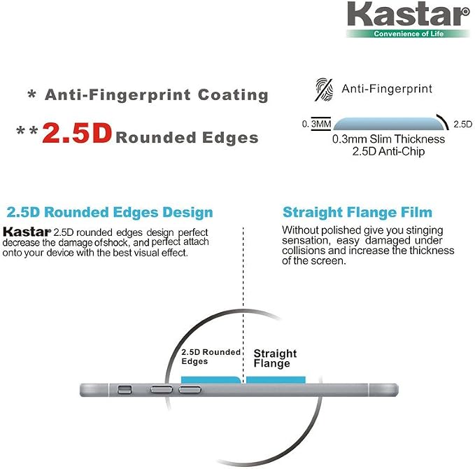 Kastar iWatch 42MM Screen Protector (2-PACK) Premium Tempered Crystal Clear Glass Screen Protector for Apple iWatch 42MM