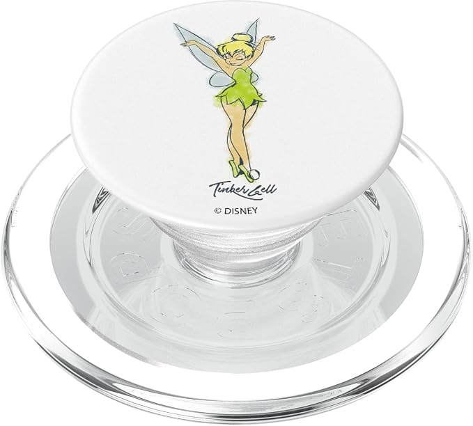 Disney Peter Pan Tinker Bell Watercolor Portrait PopSockets Adhesive PopGrip