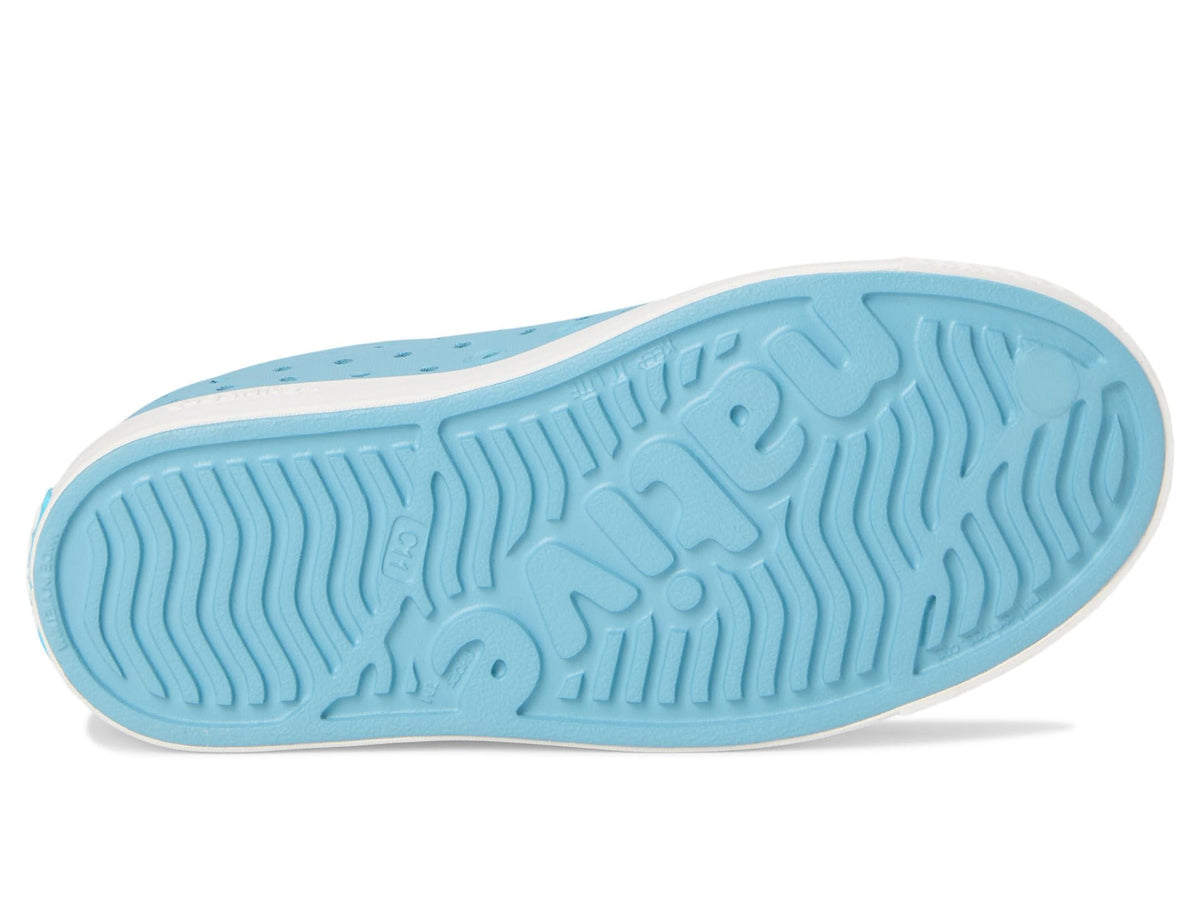 Native Shoes Unisex-Kids Jefferson Sneakers, Flux Blue/Shell White, 9 Toddler