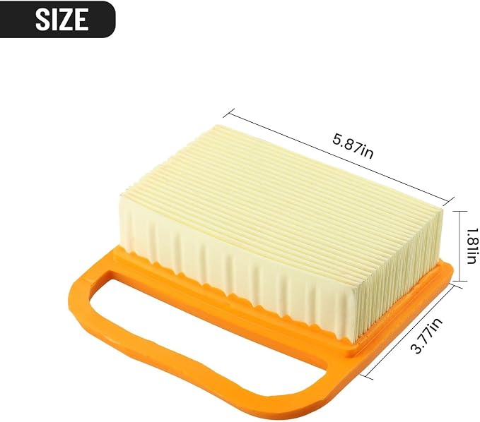 5-Pack Air Filter Sets for TS410, TS480i & TS500i Concrete Cut-Off Saws