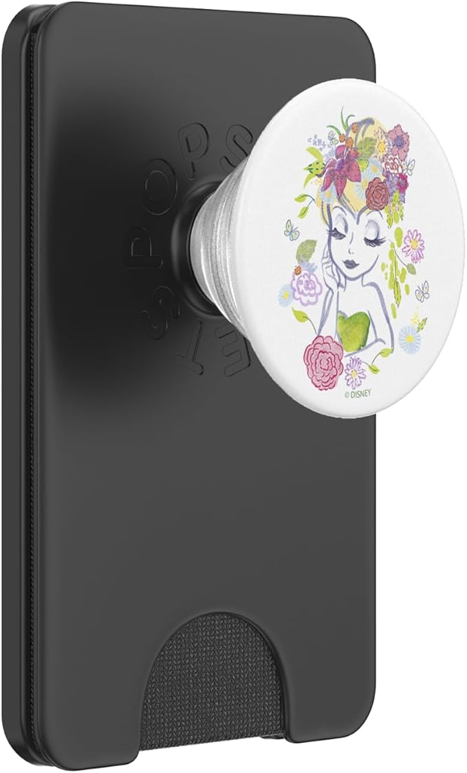 Disney Peter Pan Floral Illustrated Tinkerbell PopSockets Adhesive PopGrip