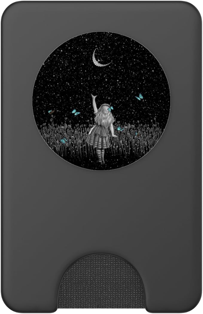 Wonderland Smiling Starry Night - Alice In Wonderland PopSockets Adhesive PopGrip