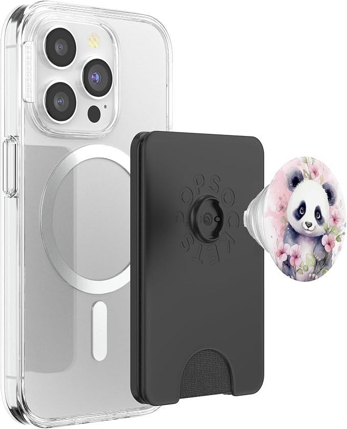 cute panda watercolor PopSockets Adhesive PopGrip