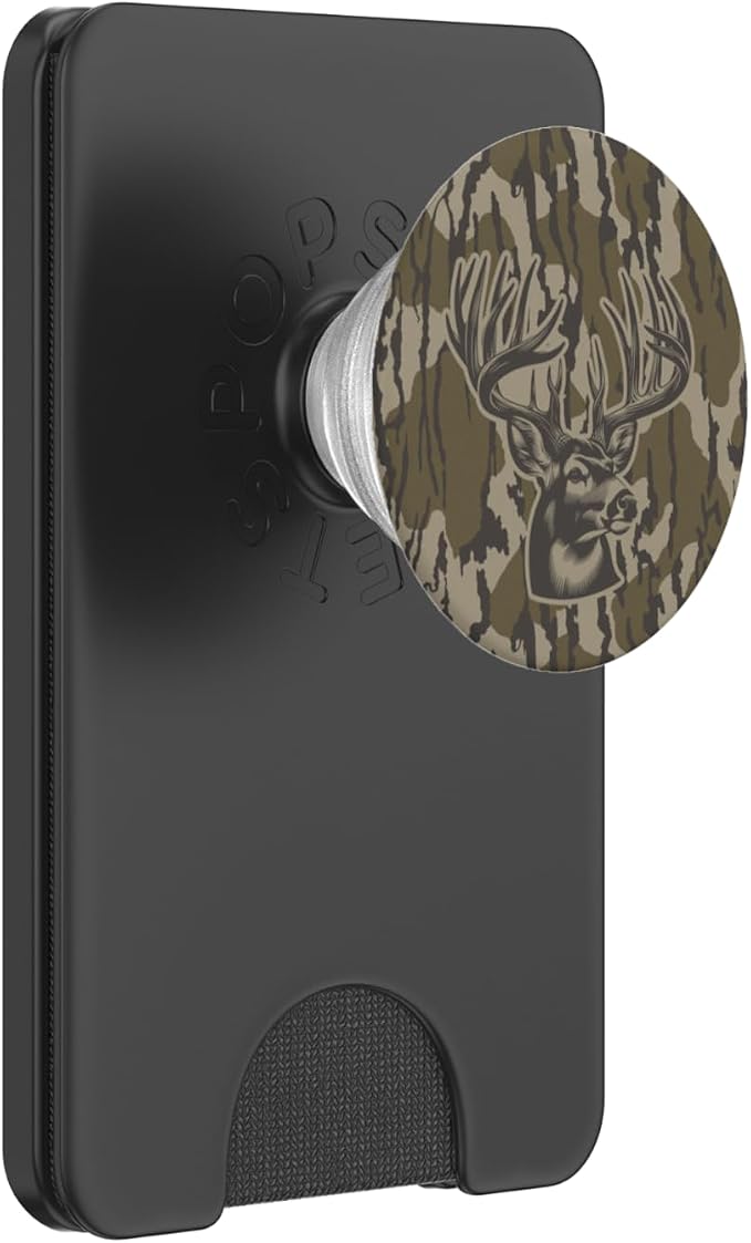 Whitetail Deer Forest Camouflage Bottomland Camo PopSockets Adhesive PopGrip