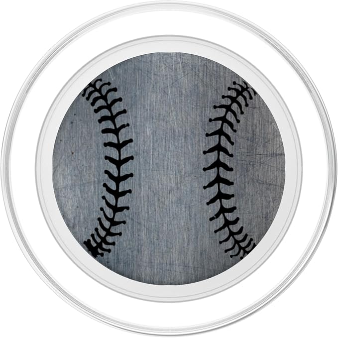 Baseball Scratched Design Phone Grip for Men and Boys PopSockets Adhesive PopGrip