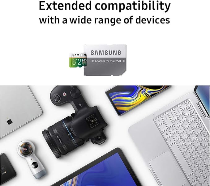 SAMSUNG (MB-ME128GA/AM) 128GB 100MB/s (U3) MicroSDXC EVO Select Memory Card with Full-Size Adapter