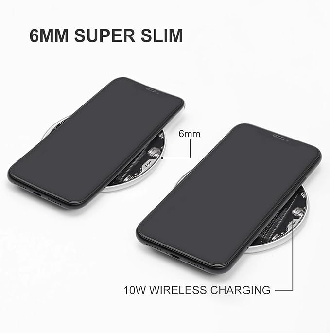 Retro Cool Camera Collection Wireless Charger 10W Portable Fast Wireless Charging Pad Compatible with Phone Slim Charging Station Lightweight Charger Mat Charging Block for Travel Home Office