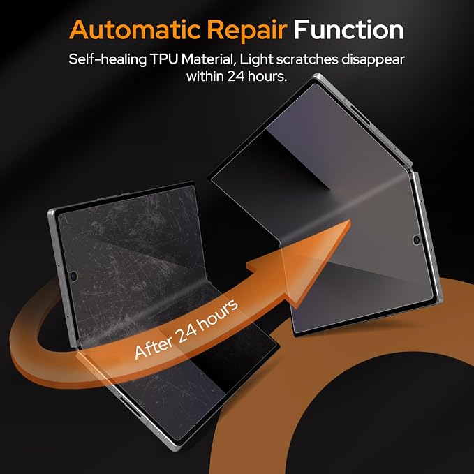 KCT AlignGuard Pro Screen Protector for Galaxy Z Fold 8 Ultra &amp Z Fold 7 | 2 Inside + 2 Front Flexible Film Auto Alignment Auto Repair Bubble Free High Sensitivity
