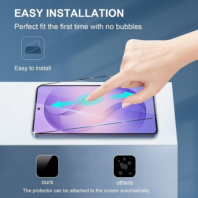 GiiYoon-3 PACK Screen Protector for Samsung Galaxy S26 Tempered Glass [HD Full Coverage] [Easy Installation] [Scratch Resistant] [9H Hardness] Protective Film