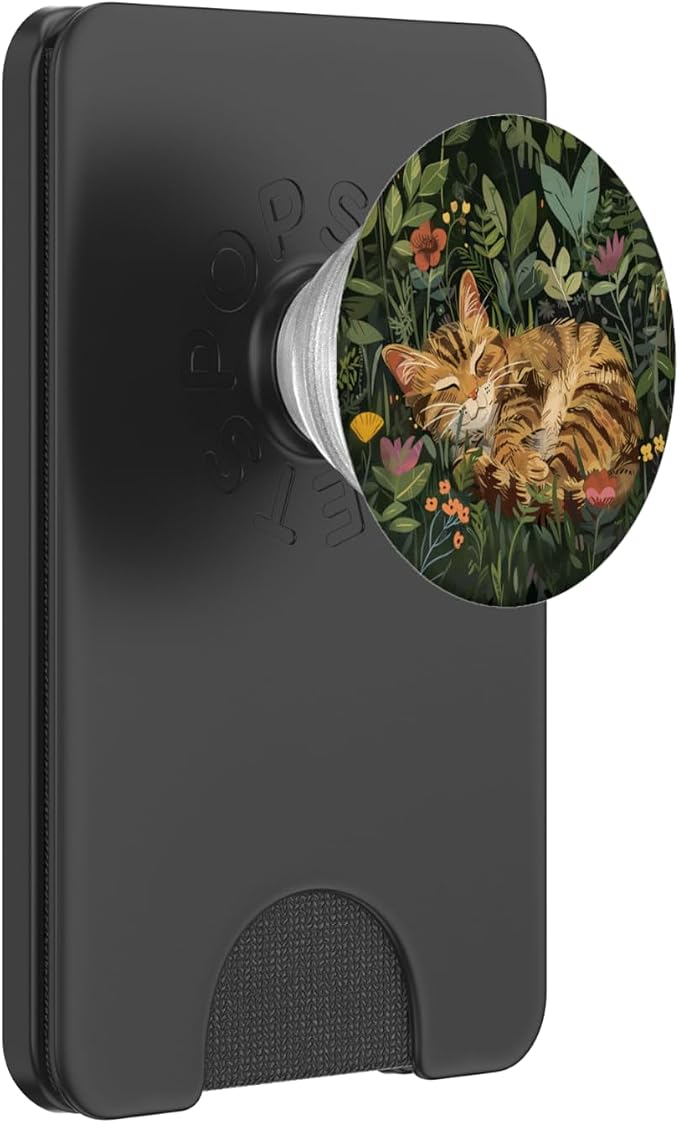 Brown Tabby Cat PopSockets PopGrip for MagSafe