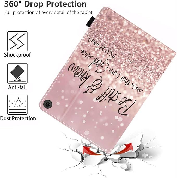 Case for All-New Amazon Kindle Fire HD 8/Fire HD 8 Plus Tablet (12th/10th Generation 2022/2020 Release) - Premium PU Leather Cover with Auto Sleep Wake Bible Verse Jeremiah 29:11