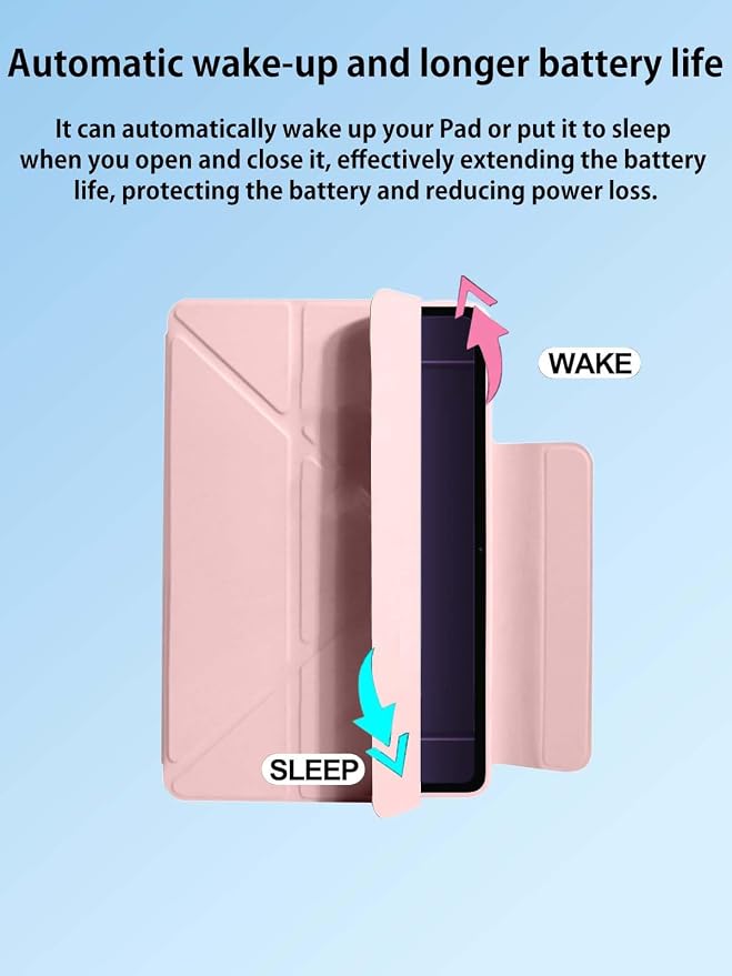 Case for OnePlus Pad 3 Tablet 13.2inchNOUKAJU Tablet Protection CoverAdjustable BracketDrop-ResistantAnti-ScratchProtection Case for OnePlus Pad 3 Tablet(Pink)