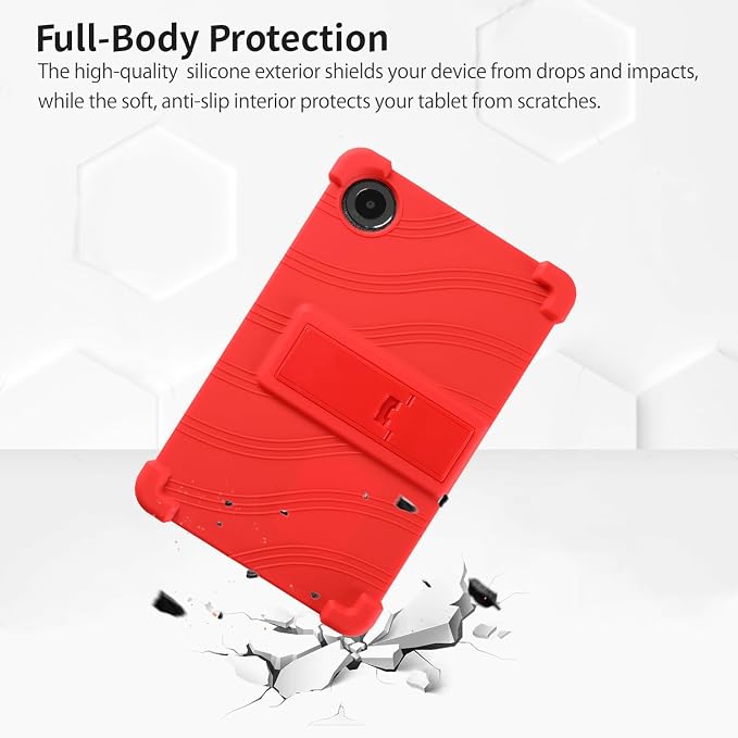 Case for TCL TAB 8 NXTPAPER 5G 8.7-Inch Tablet – Shockproof Silicone Protective Cover with Kickstand Drop-Resistant Business Style (Black)