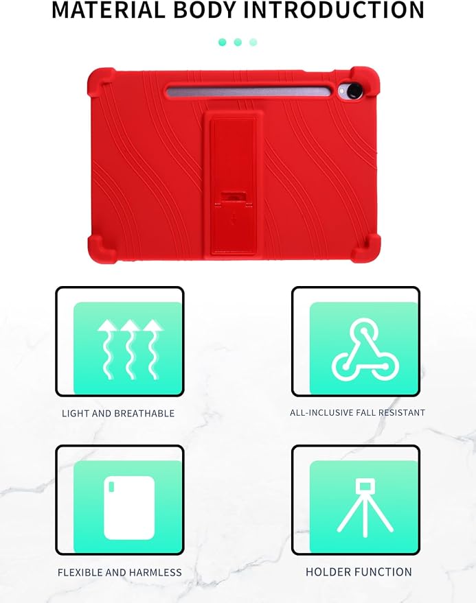 Case for Samsung Galaxy Tab S11 Tablet 11 inchWUNIAK Shock Proof Lightweight Stand Rubber Shell Protective CoverKids Friendly Soft Silicone Adjustable Stand CoverBlue