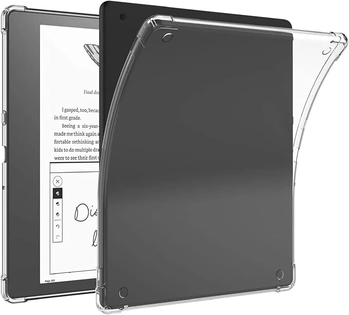 Clear Case for All-New Amazon Kindle Fire Max 11 Tablet (13th Generation 2023 Release) 11 Slim Lightweight Shell Transparent Soft TPU Back Shockproof Crystal Reinforced Corner Cover Clear