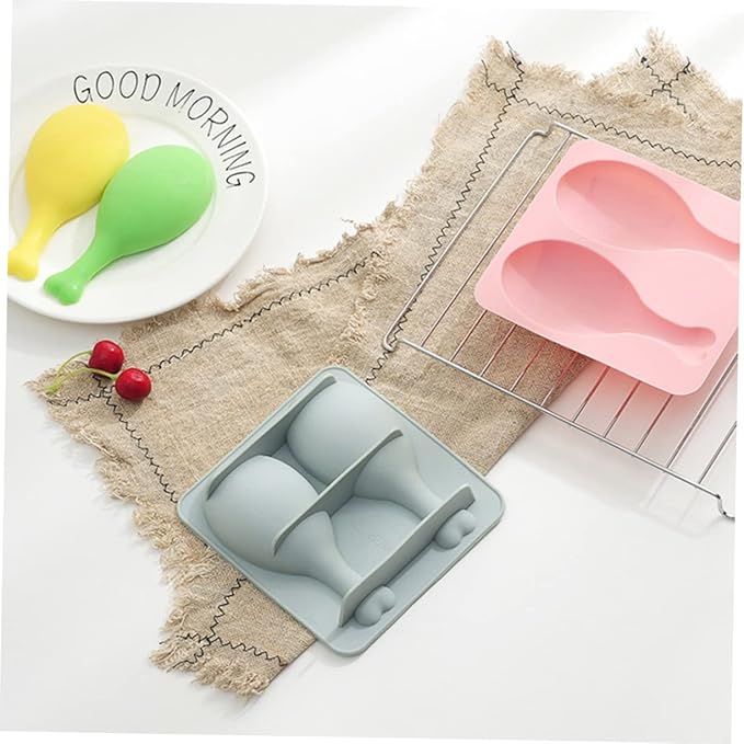 DECHOUS Chicken Leg Silicone Cake Mold 6-piece Fondant Mold Set for Cake Decorating Cookie Candy Biscuit Making Non-Stick Baking Tool for Home Kitchen Use