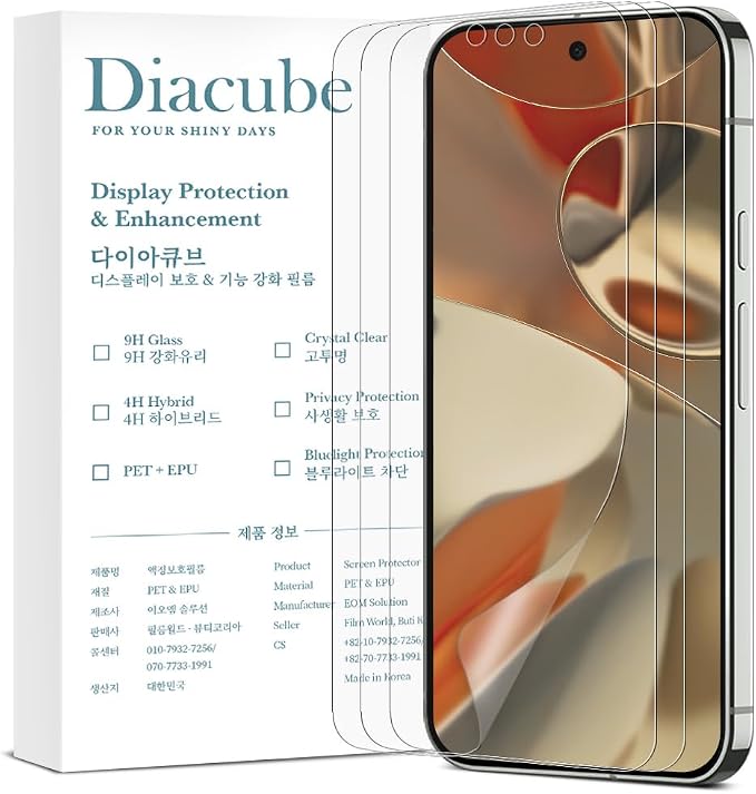 [3 Pack] Anti-Glare Matte Screen Protector for Google Pixel 9 [0.1S Ultrasonic Fingerprint Support][Dust-Free Bubble-Free Easy Installation with Alignment Jig] Smooth &amp Sensitive Touch Self-Heal