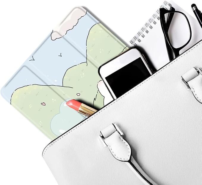 Colorful Cat Case for iPad mini 7 A17/mini 6 | Cute Design Cover for iPad Mini 7th 2024 / 6th 2021 8.3 with Pencil HolderBlue Leather Shell Trifold Stand Auto Sleep/Wake
